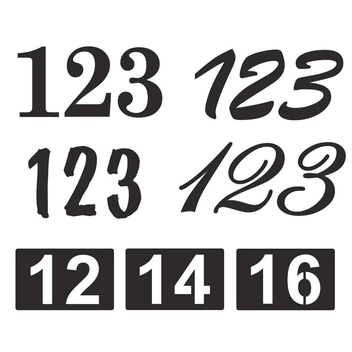 Numéro de maison personnalisée en aluminium posée sur un portail.